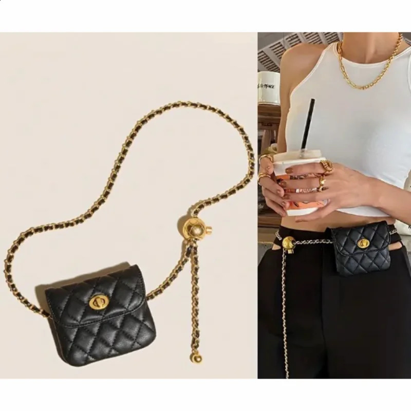 Free Shipping Chain Waist Women Fashion PU Leather Chest Bag Mini Coin Purse 240730 Deb4 4 Designer Bag Luxury Bag Tote Bag