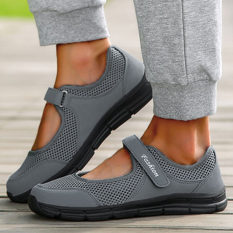 Summer Women's 2024 Sneakers: Lightweight Breathable Mesh Flat Casual Shoes for Women 4
