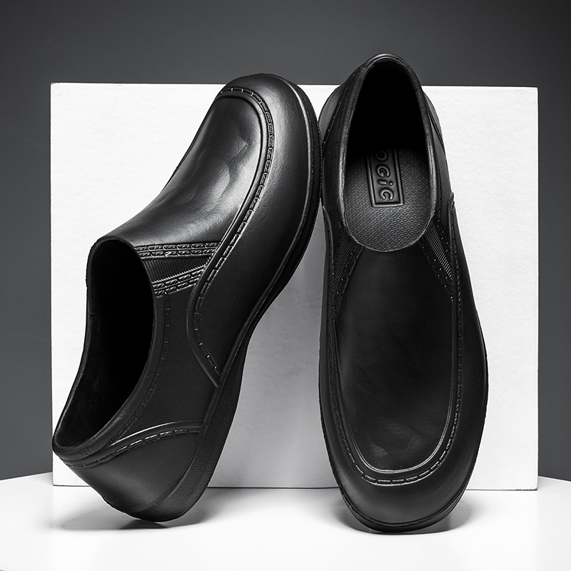 Men's EVA Kitchen Safety Working Shoes Non-Slip Waterproof Oil-proof Work Cook Shoes Chef Shoes Chef Master Hotel Restaurant