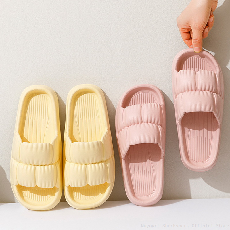 Beach New Summer Thick Platform Slipper Womeneva Slippers For Home Flip Ps Quality Ladies Korean Fashion Soft Sole Cloud Sandal 7E09 S
