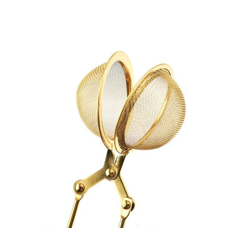 new Tea Tools Tea Infuser Stainless Steel Sphere Mesh Tea Strainer Coffee Herb Spice Filter Diffuser Handle Tea Ball