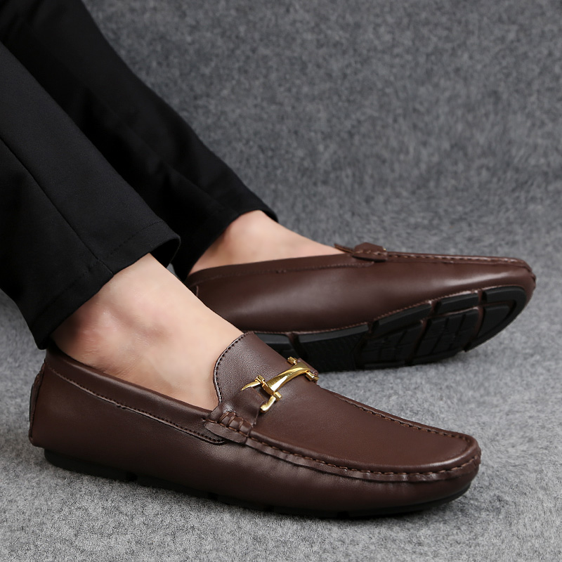 Italian Handmade Shoes Genuine Leather High Quality Loafers Slip-ons Men Casual Shoes High Quality Moccasin Men Business Shoes