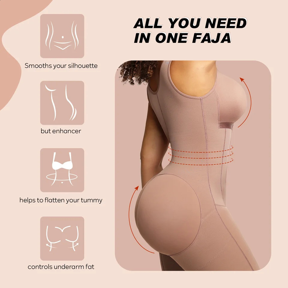 Colombianas Stage 2 For Women Postpartum Girdle BBL Postoperative Bodysuit Shapewear Fas Corset Slimming Body Shaper 240730 designer bag