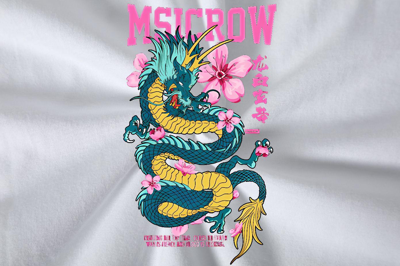 Loose Tshirt for Man Woman Hip Hop Street 230g Pure Cotton Cartoon Printing L-4XL O-Neck Short Sleeve dragon Man T Shirts 2024 Tops
