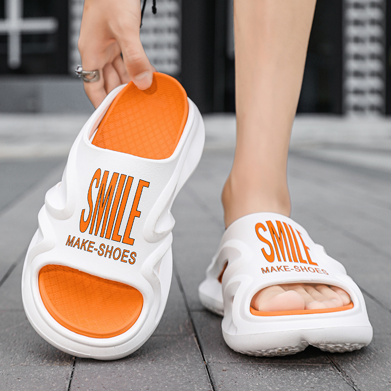 New Men Women Slippers Outdoor Indoor Sandals Beach Trend Men Casual Shoes Thick Soft Sole Slides Men Flip-flops Men's Slippers