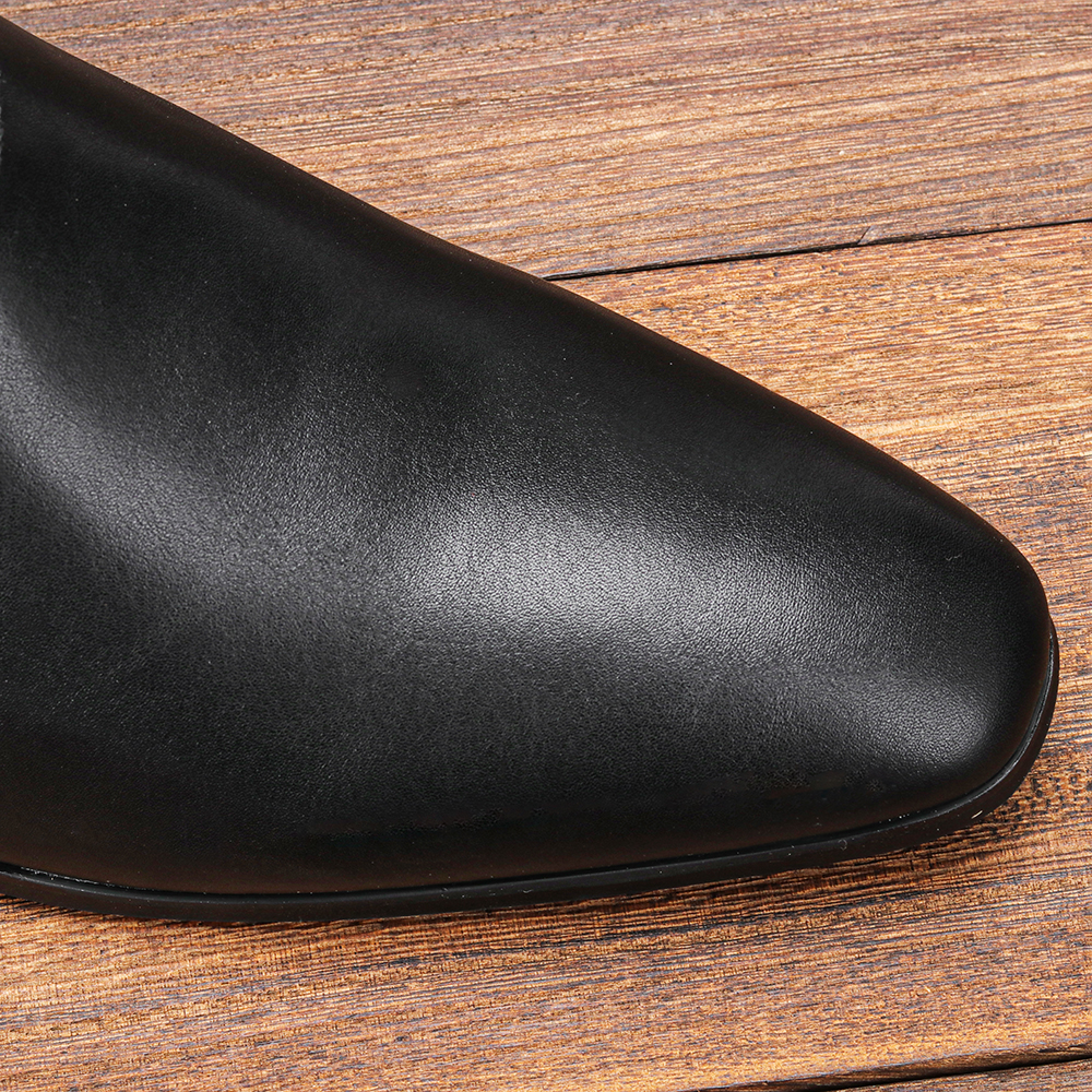 Size 40~46 Men Heightened Shoes Fashion Men high-heeled Boots Leather Chelsea Ankle Boots #G18