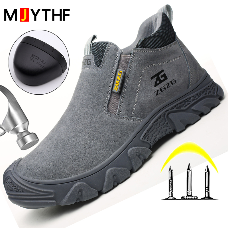 Size Plus 48 Anti Scald Welding Work Boots Anti-smash Anti-puncture Safety Indestructible Men Protective Shoes fa09 -smash -puncture