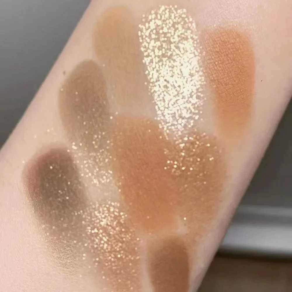 New Nine-color Eyeshadow Palette Butter Orange Brown Pearly Matte Glitter Eyeshadow Shiny Eye Shadow Long-lasting Eye Make UpXJ250520