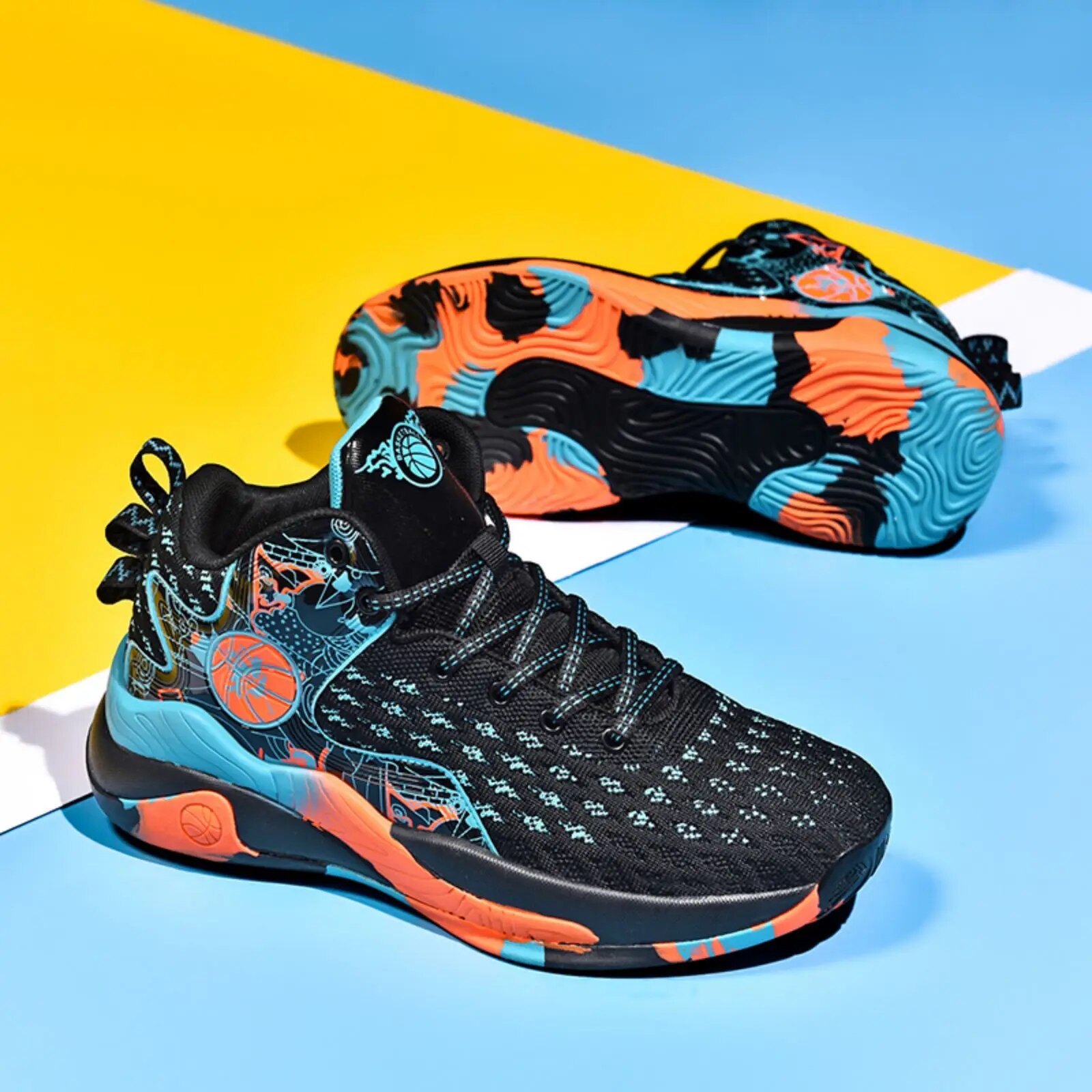 2024 New Basketball Shoes Casual Sports Shoes Student Running Shoes Fashion Sneakers Male Youth Training Shoes