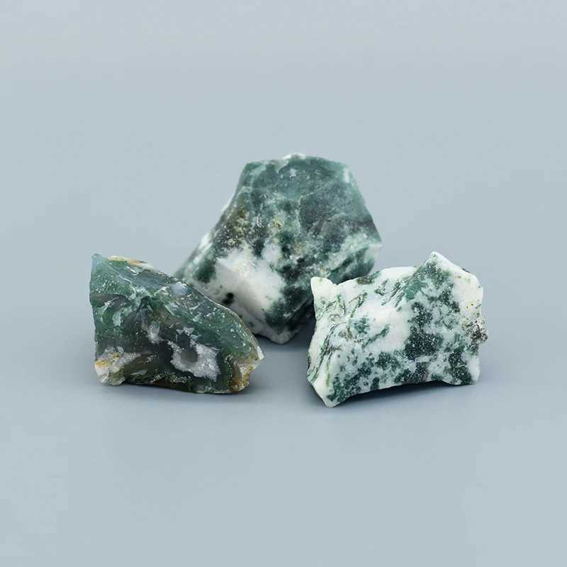 Real Natural Tree Pattern Agate Bead Bracelet for Men Natural Celestite Moss Agate Jade Energy Therapy JewelryW240730