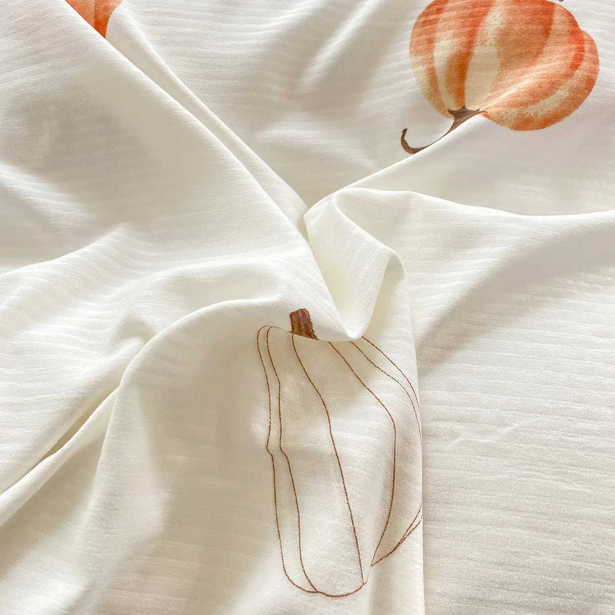 Fall Pumpkin Duvet Cover Set 3 Pieces Autumn Pumpkin Bedding Sets with 2 Pillow Shams Leaves Pine Fall Quilt Cover Set Y240730