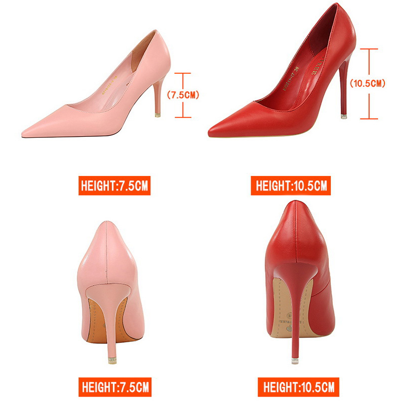 BIGTREE Pumps Fashion New High Black Pink White Wedding Shoes Ladies Stiletto Women Heels 2023
