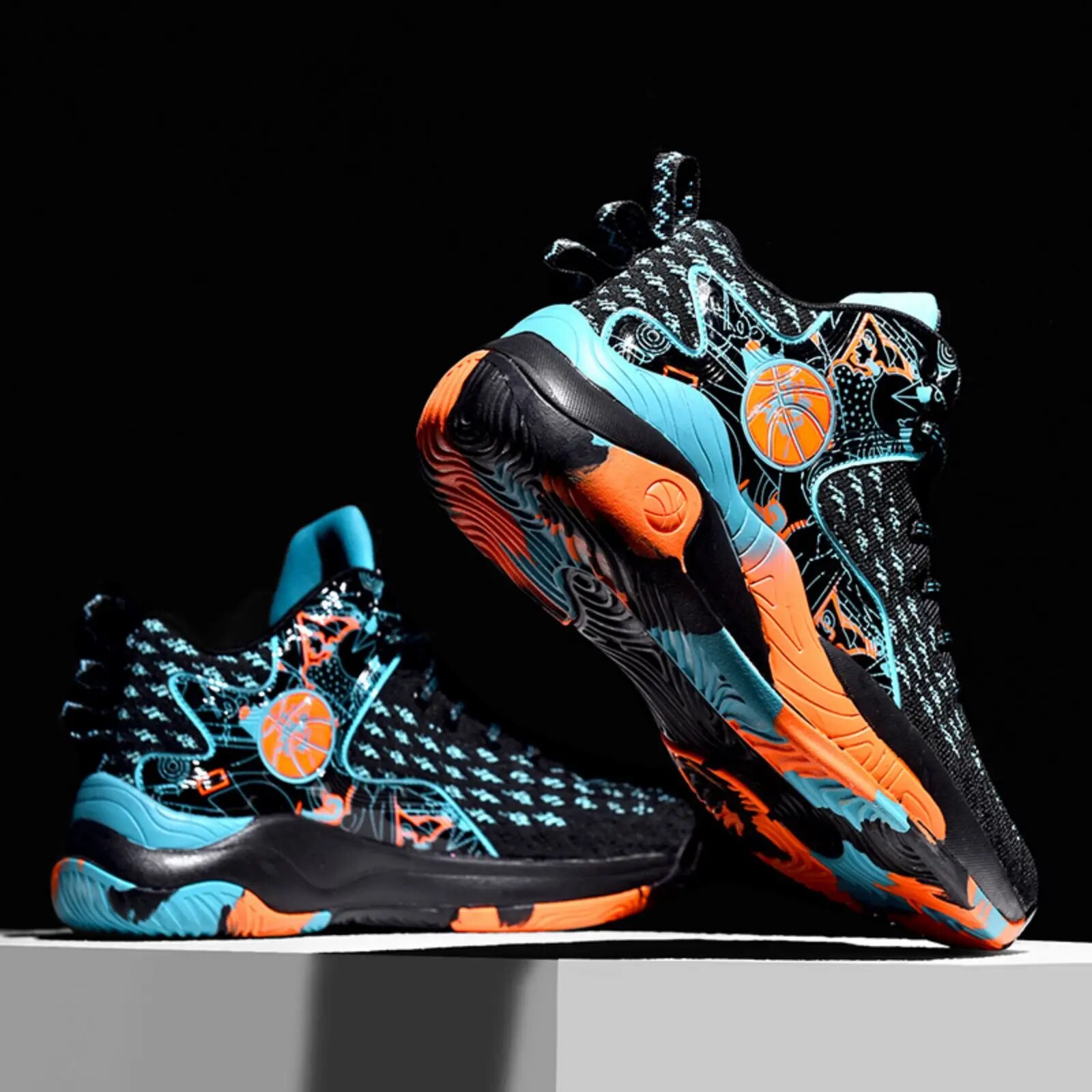2024 New Basketball Shoes Casual Sports Shoes Student Running Shoes Fashion Sneakers Male Youth Training Shoes