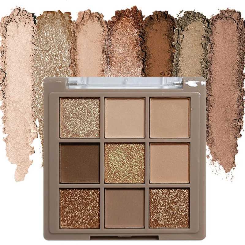 9-color eye shadow palette new beauty pearl sequins eye shadow matte glitter durable pigment female eye makeupW240730