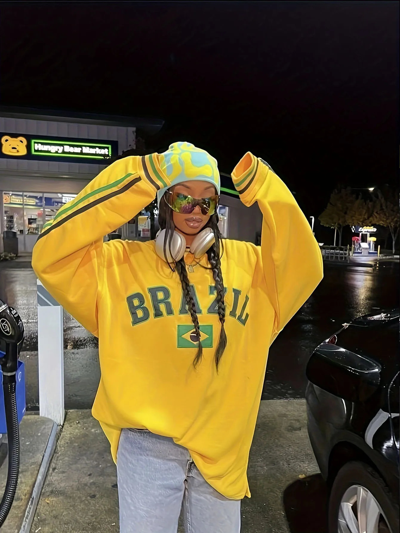 Y2K Hoodies Women Harajuku Letter Print Loose Sweatshirt Hip Hop Punk Long Sleeve Pocket Men Tops Sweatpant Streetwear Clothing 240729