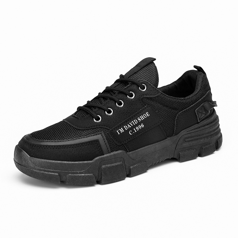 2025 NEW Flats Walking Men Casual Shoes Breathable Black Mesh Sneakers Male Skateboard Footwear New Fashion Non slip Jogging Trainers Man eb