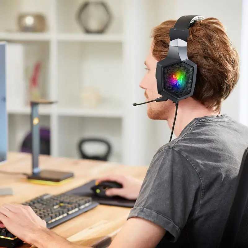 ONIKUMA K8 Gaming Headset RGB Noise Canceling Wired Headphones Gamer Headset For PC Game /XBox One/Laptop Computer AccessoriesM240729