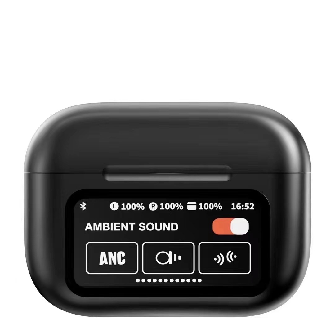 TWS Smart A9 Pro Wireless Bluetooth 5.4 Earphones with ANC Active Noise Cancellation Touch Screen Controls In-Ear 5th generation Headphones Ideal for 