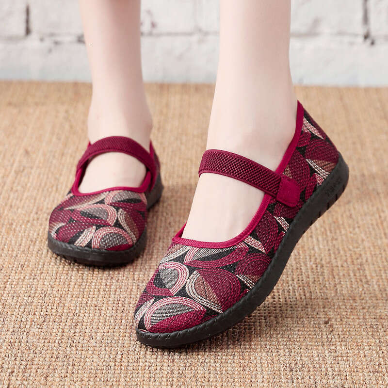 Autumn Ddmysports S Cloth Shoes For Women One Foot Casual Slip Resistant Soft Sole Flat Bottom Outdoor Shoes hoes lip oft ole hoes