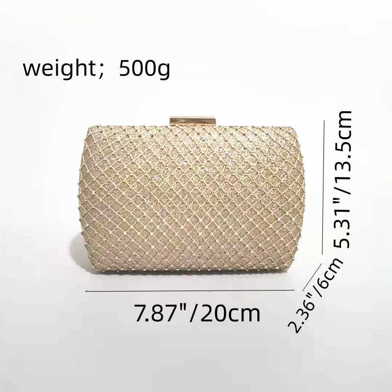 The latest fashion Womens Clutch Handbag Luxury gorgeous glitter dinner party ladies tote bagXJ240730