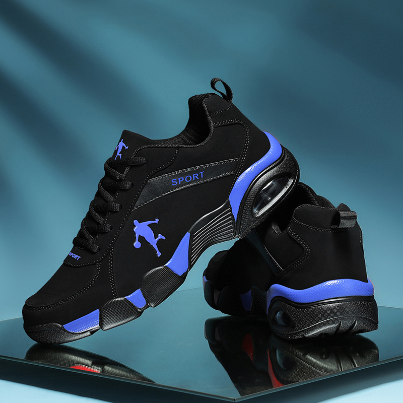 Retro Fashion Sneakers Men Casual Shoes Suede Leather Men Shoes Breathable Massage Walking Shoes Comfty Platform Board Shoes