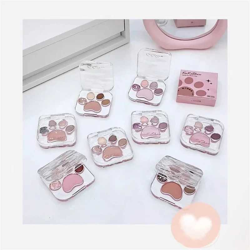 Cute Natural Eye Shadow Palette Glitter Eyeshadow Palette with Blusher Long Lasting Korean Eyes Make Up Palette Beauty CosmeticsXJ250520