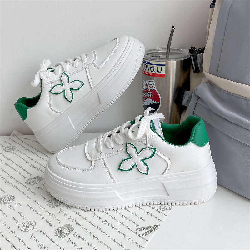 Women Ddmysports S Thick Soled Leather Versatile And Have An Inner Height Increase They Are Women Sports Board Shoes Outdoor Shoes oled ports hoes hoe