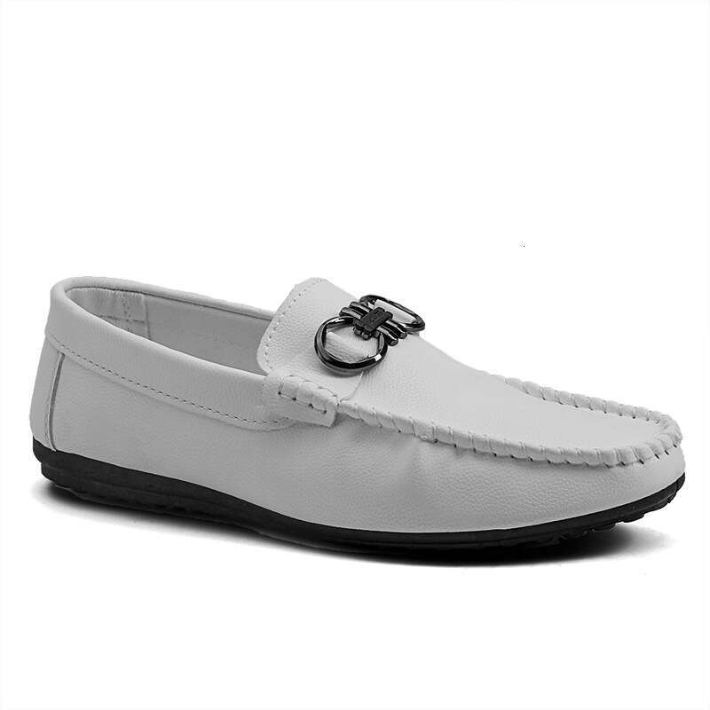 2024s 2023 Autumn New Men's Bean Shoes Casual Single Shoes One Step Lazy Shoes Bean Shoes Men's Leather Shoes Foot Strength