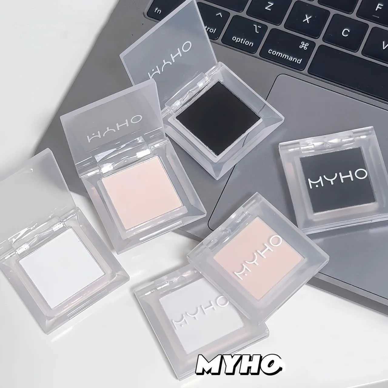 Monochrome Matte White Eyeshadow Makeup Waterproof Lasting Smoky Black Eye Makeup Natural Brighten Eyeshadow Highlighter PaletteXJ250520