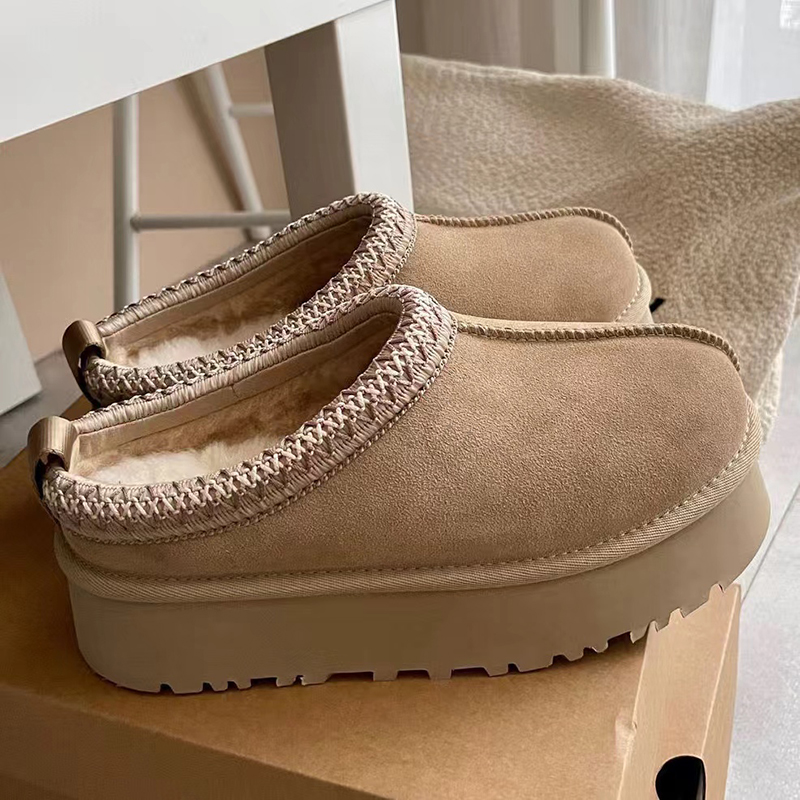 Women Australia Boots Designer Classic Ultra Mini Platform Booties Tazz snow Winter Sheepskin womens boot Ladies Tasman Fur Booties Suede Wool Ankle Slippers