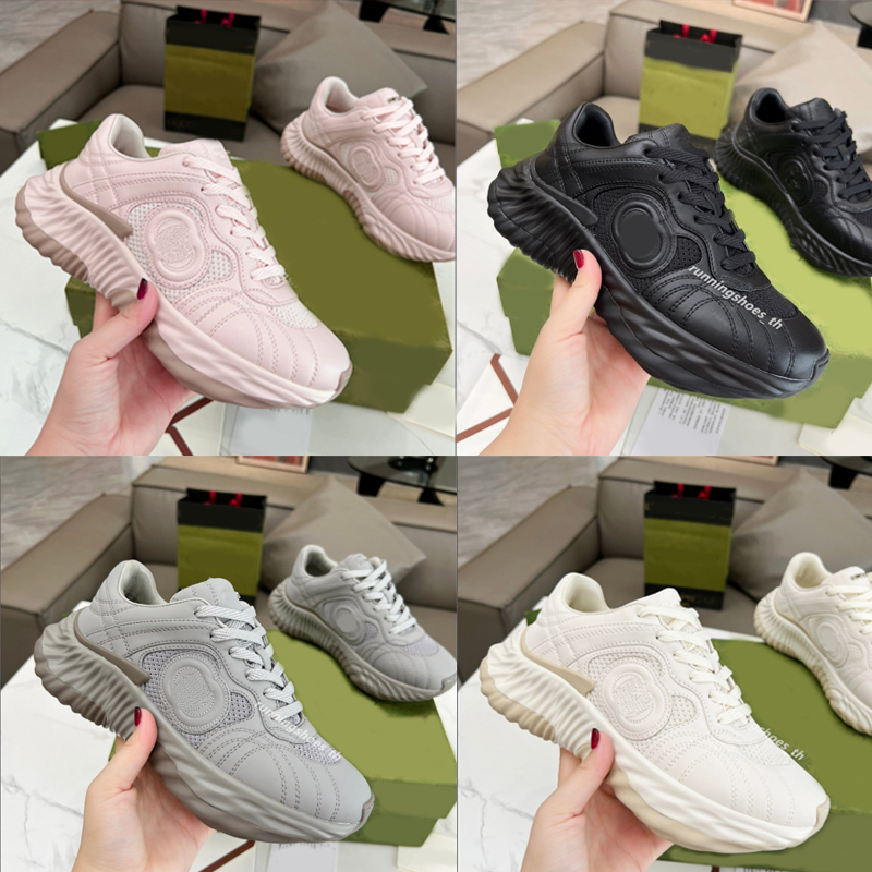Designer Shoes Ripple Sneakers Trainer Women Runner Men Trainers Leather Sneakers Rubber Running Shoes Outdoor Pink Embroidered Winter Shoe
