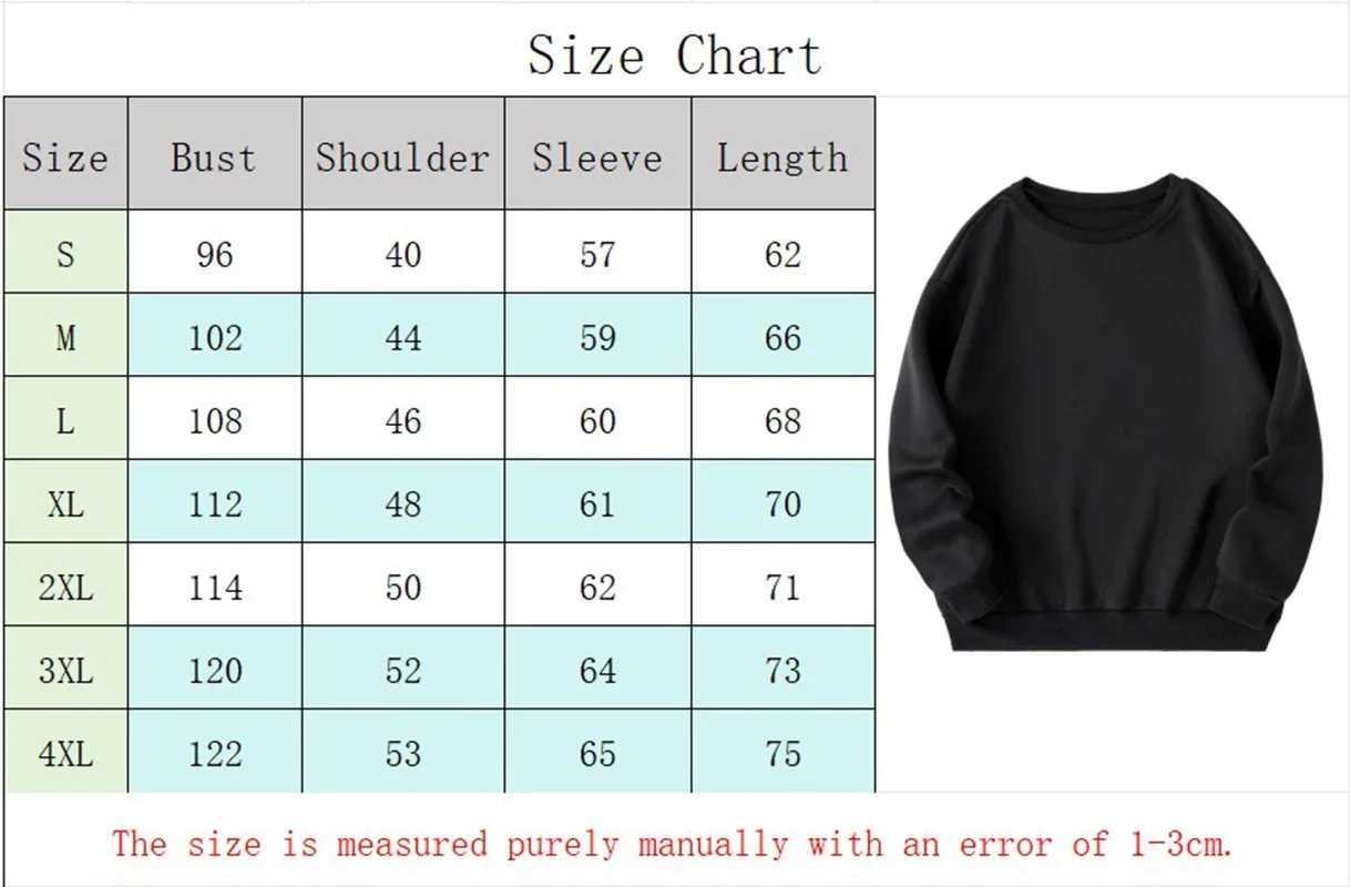 Mens Loose Tracksuit Casual Printing Sweatshirt Versatile Pullover Trend Black White Street Tops Clothing M250312