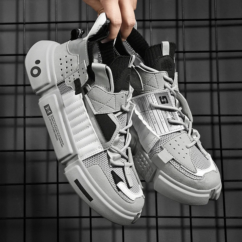 Men's running shoes, outdoor breathable sports shoes, high-quality, comfortable, soft, jogging sports shoes