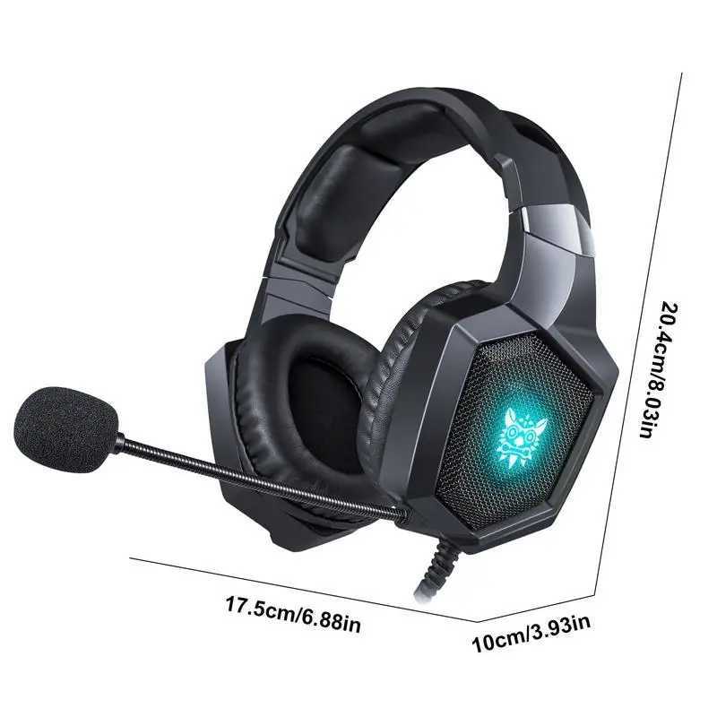 ONIKUMA K8 Gaming Headset RGB Noise Canceling Wired Headphones Gamer Headset For PC Game /XBox One/Laptop Computer AccessoriesM240729
