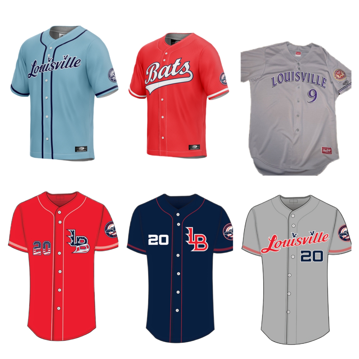 Louisville Bats Jersey Custom Jersey Any Name Number