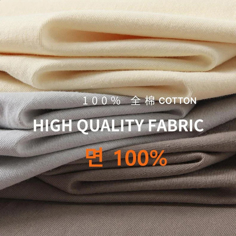 Pure cotton Y2k mens Tshirt long sleeved spring and autumn sports shirt solid round neck Lagrand casual w240824