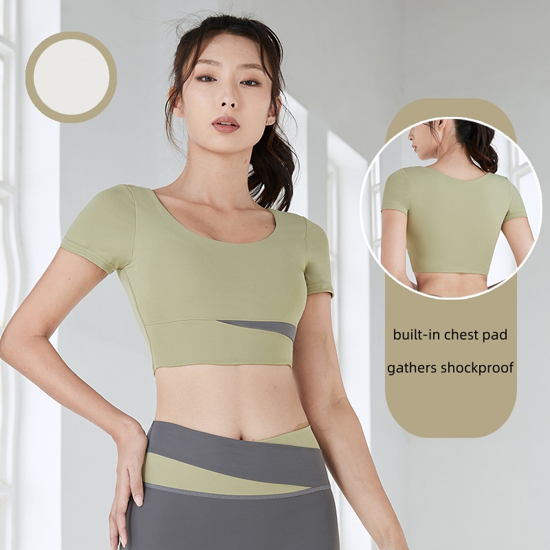 Yoga suit women's summer sports underwear professional vest fashion shock-proof push-up bra fitness