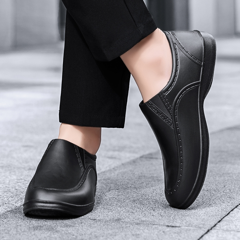 Men's EVA Kitchen Safety Working Shoes Non-Slip Waterproof Oil-proof Work Cook Shoes Chef Shoes Chef Master Hotel Restaurant