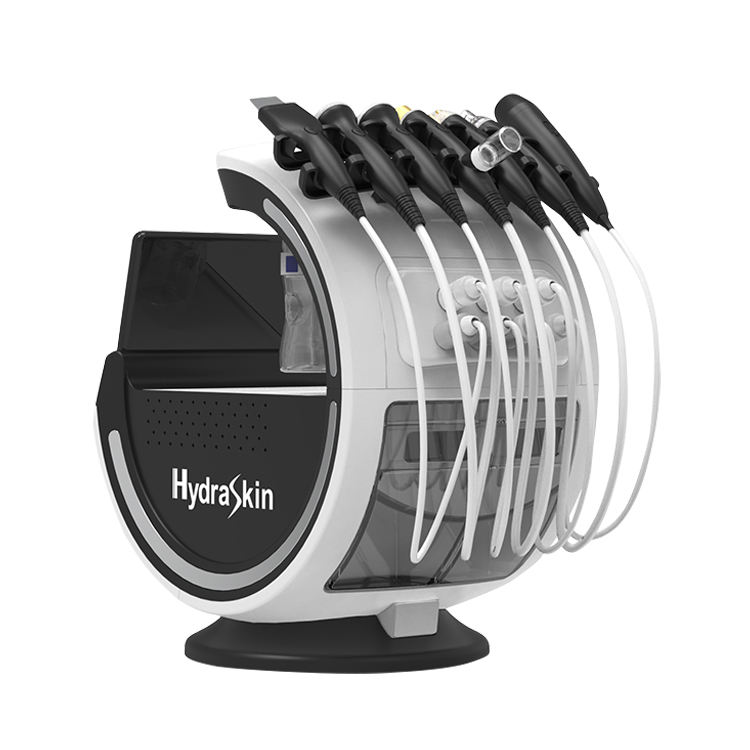 New Generation Ice Blue 7 In 1 Dermabrasion Blackhead Acne Treatment Deep Cleansing Bubble Oxygen Aqua Peel HD Skin Analysis Machine