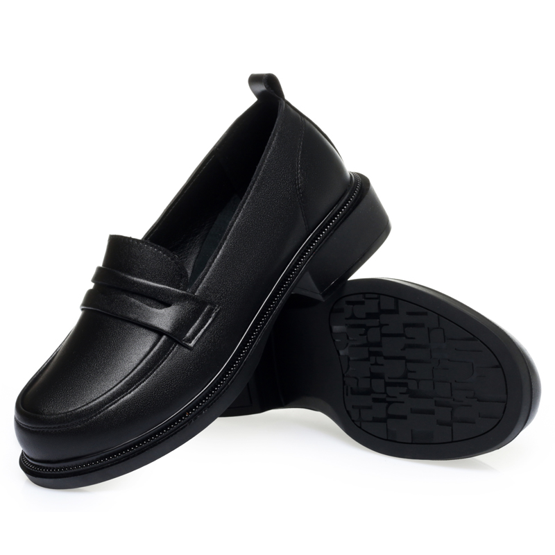AIYUQI Loafer Shoes Woman 2024 New Genuine Leather Spring Shoes Woman Slip-on One Foot Big Size Non-slip Shoes Ladies