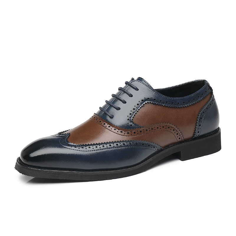 Leather Brogue Men Big Size Fashion Wedding Party Men Dress Shoes Italian Designer Male Drivng Formal Shoes Lace Up Men Oxfords