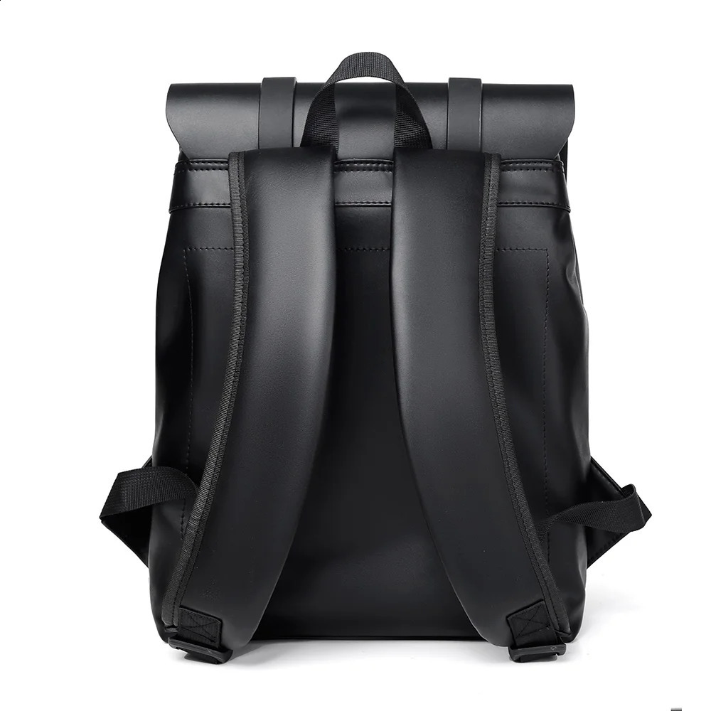 Men Backpack Rucksack Daypack Satchel Student Bag PU Leather Laptop Computer Travel Business Male School Book Bags Knapsack 240902