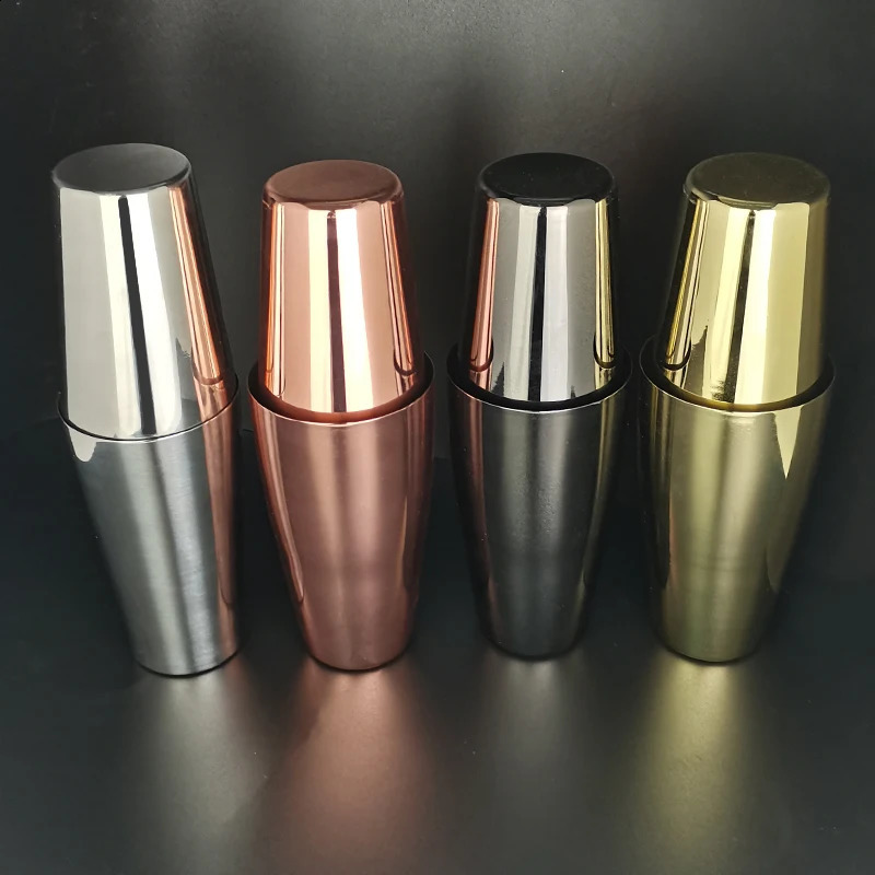 BlackRose Gold Boston 800750600ml Cocktail Shaker With Recipe Stainless Steel Mixer Bartender Bar Drinks Shakers Tools 240729