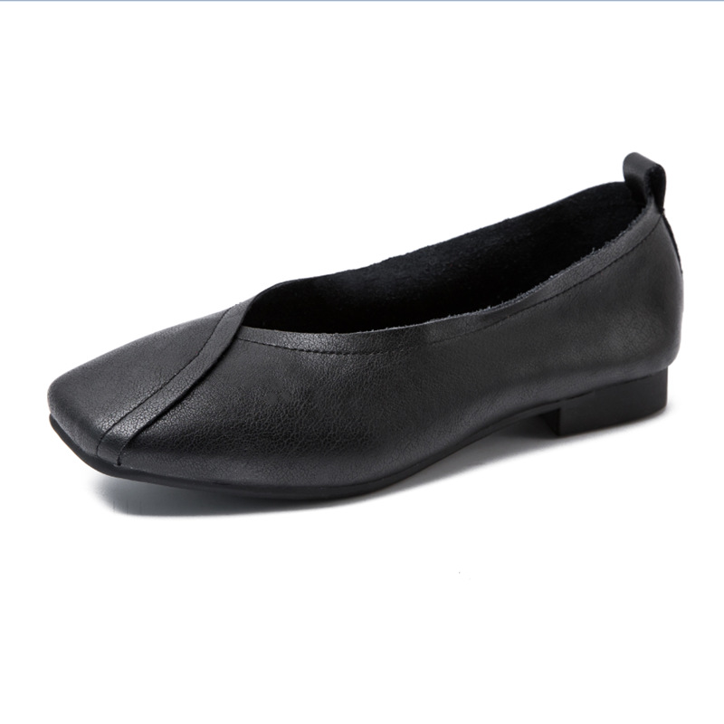 AIYUQI flat shoes 2024 new autumn genuine leather women flat shoes onon-slip Plus Size 35-43 Women casual shoes