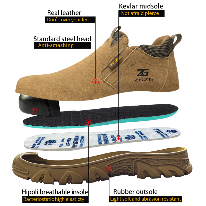 Size Plus 48 Anti Scald Welding Work Boots Anti-smash Anti-puncture Safety Indestructible Men Protective Shoes fa09 -smash -puncture