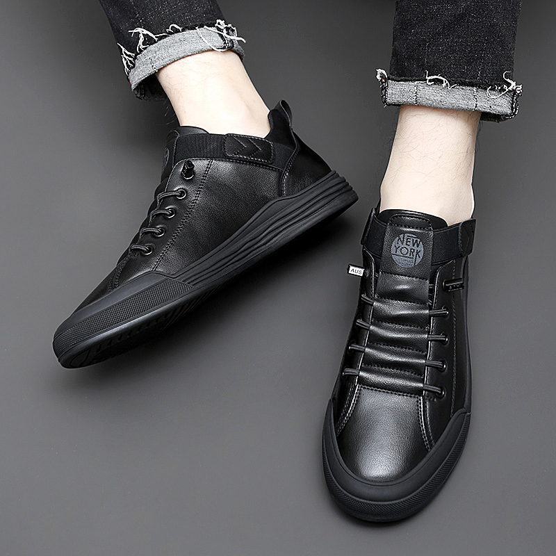2023 New Mens Casual Shoes Fashion Designer Men's Shoes Luxury Brand Black Sneakers Shoes High Quality Walking Flats Vulcanized