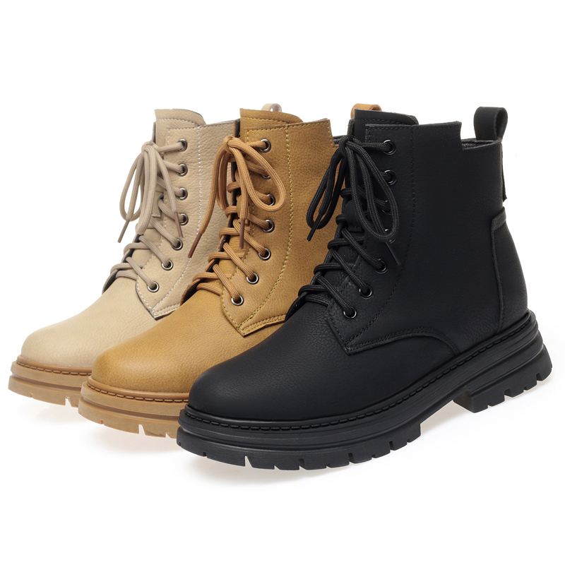 Large AIYUQI Size 41 42 43 Non-slip Fashion Genuine Leather Winter Boots New Round Toe Casual Women Ankle Boot 915b