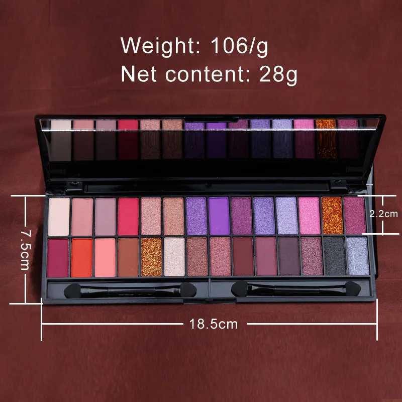 28 Colors Eyeshadow Palette Matte Glitter Shimmer Eyeshadows Eye Shine Waterproof Make-up for women Korean Cosmetics Products W250520
