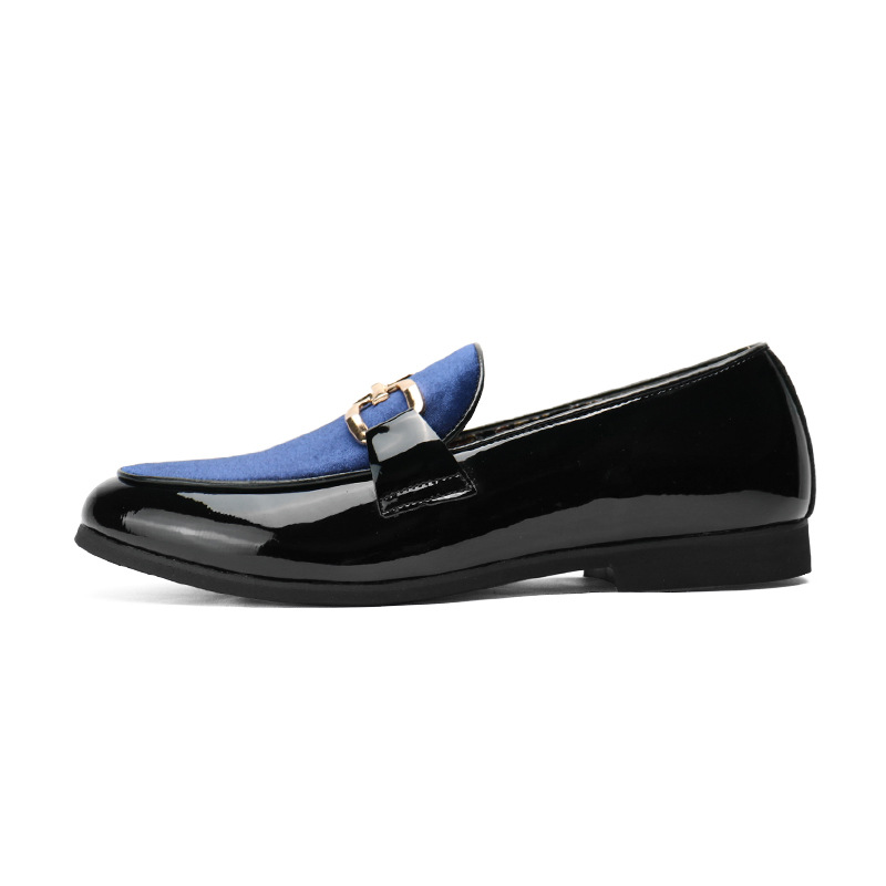 Men's Casual Leather Shoes Mens Fashion Patchwork Party Wedding Loafers Moccasins Men Slip-on Light Comfortable Driving Flats