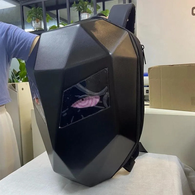 DHXJ Led Riding Men Motorcycle Sports Personality Diy Knight Backpack Women Bag Mochila Feminina School Bags Rugzak 240730